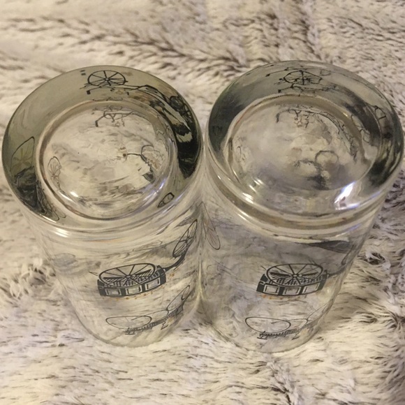 Vintage Libbey Buggy & Carriage Drinking Glasses Tumblers - Picture 5 of 15